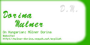 dorina mulner business card