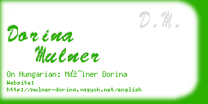 dorina mulner business card